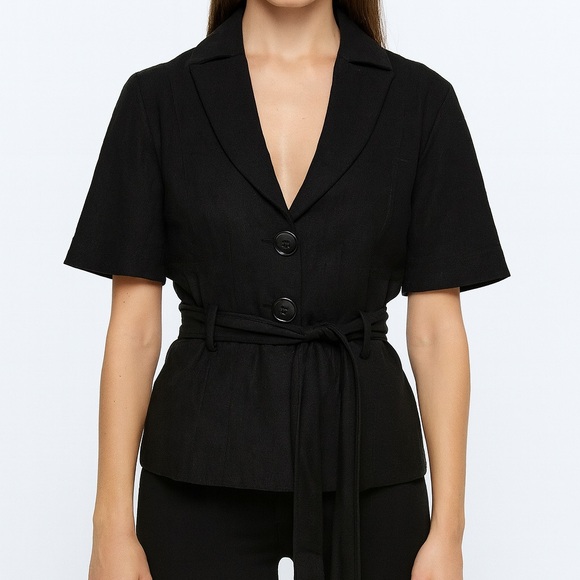 Gracia Black Short Sleeve Jacket - Picture 1 of 9